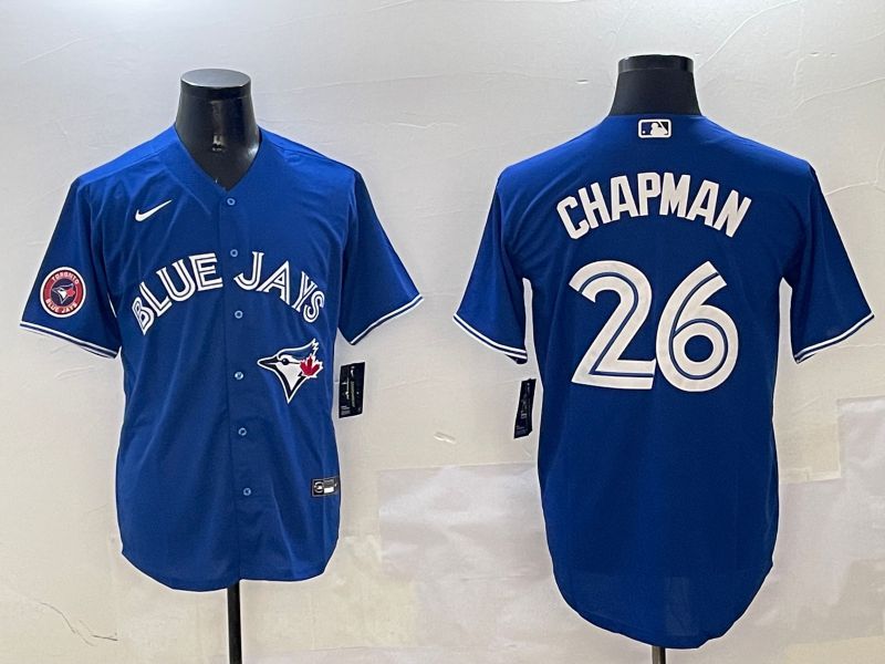Men Toronto Blue Jays #26 Chapman Blue White Game 2025 Nike MLB Jersey style 2